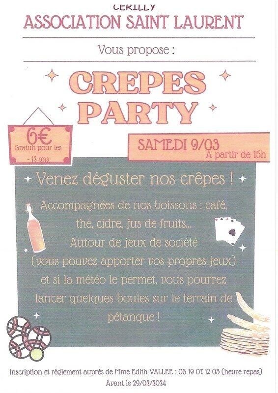 Crêpes Party Cerilly ccvpo