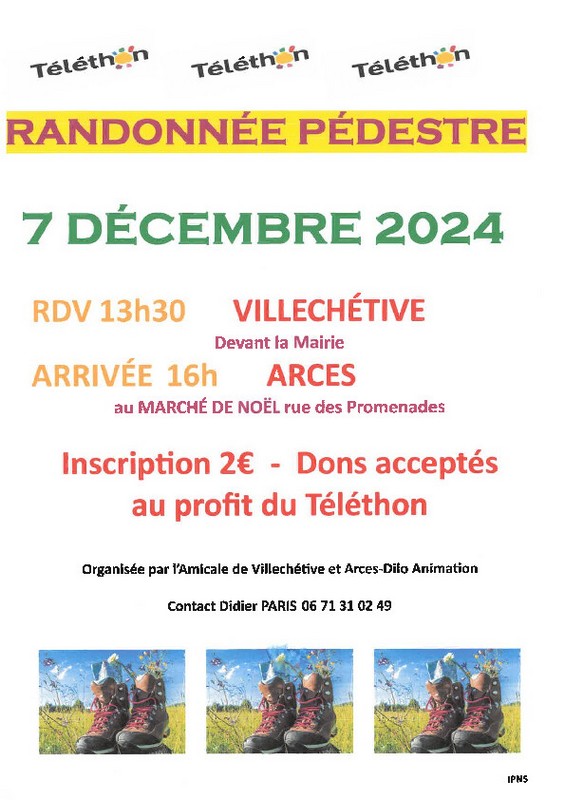 Randonnée pédestre villechetive