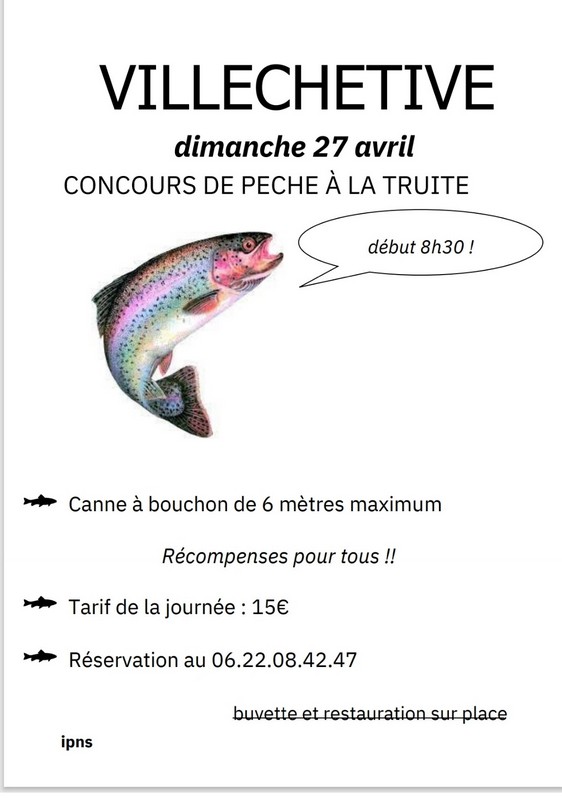 Concours de pêche Villechétive ccvpo